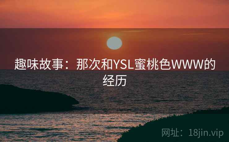 趣味故事：那次和YSL蜜桃色WWW的经历