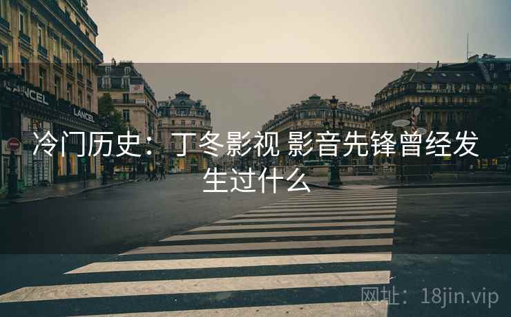 冷门历史：丁冬影视 影音先锋曾经发生过什么